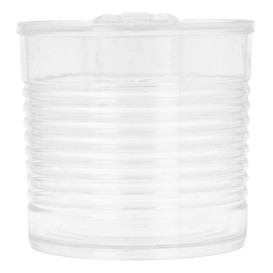 Tasting Plastic Tin Can PS Clear 220ml Ø7,4x7cm (20 Units) 