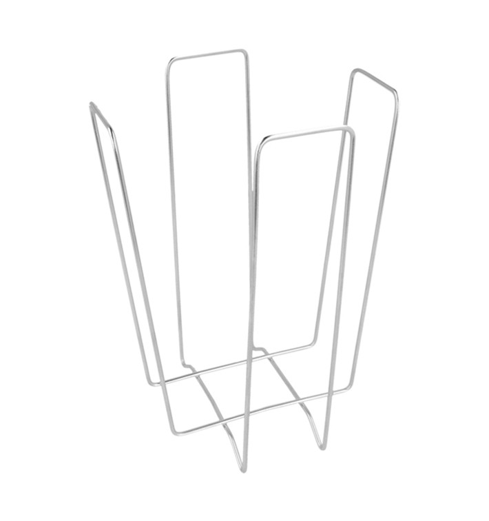 Wire Napkin Holder Silver 22x22x18cm (1 Unit) 