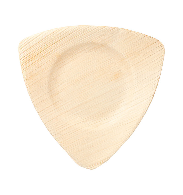 Palm Leaf Plate Triangular Shape 15x13x1cm (200 Units)