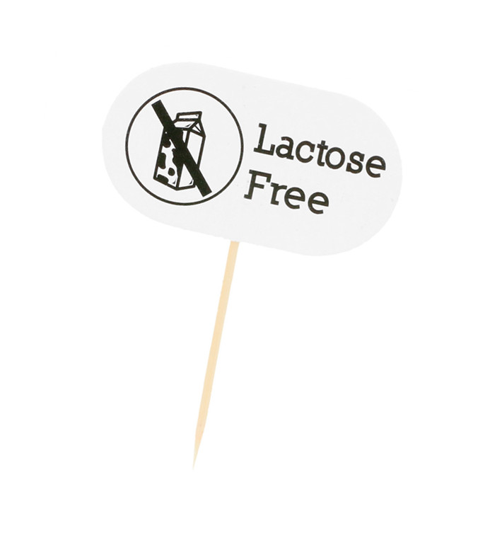 Lactose Free Food Marker 8 cm (100 Units)  