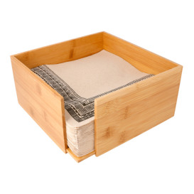 Bamboo Napkin Holder 21x21x10cm (1 Unit) 
