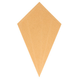 Paper Carrugated Dipping Cone Kraft 27cm 250g (600 Units)
