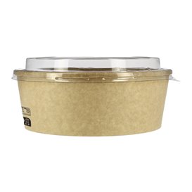 Paper Container Kraft-Kraft + RPET Lid 38 Oz/1120 ml (25 Units)