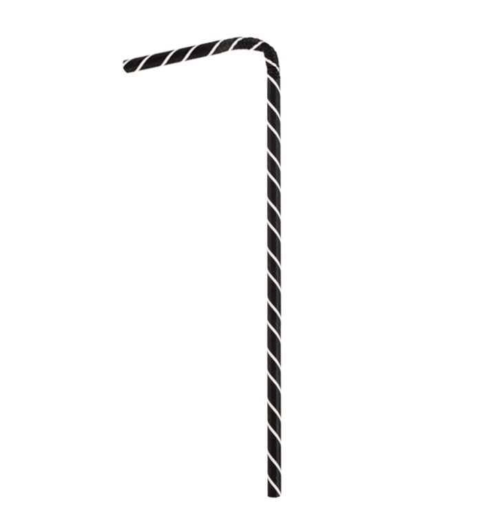 Paper Straw Flexible Pack Ø0,6cm 23cm (250 Units)