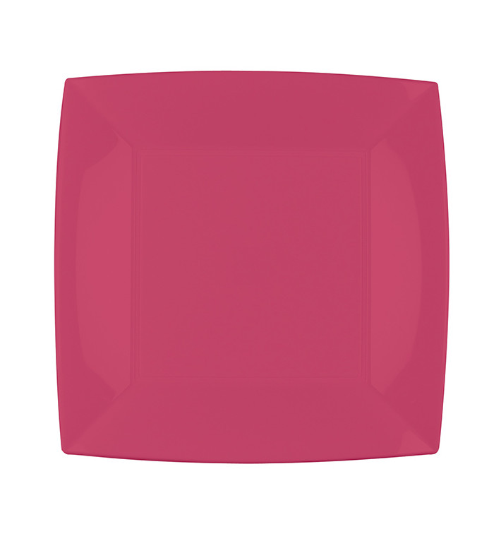 Plastic Plate Flat Coral "Nice" PP 23 cm (300 Units)