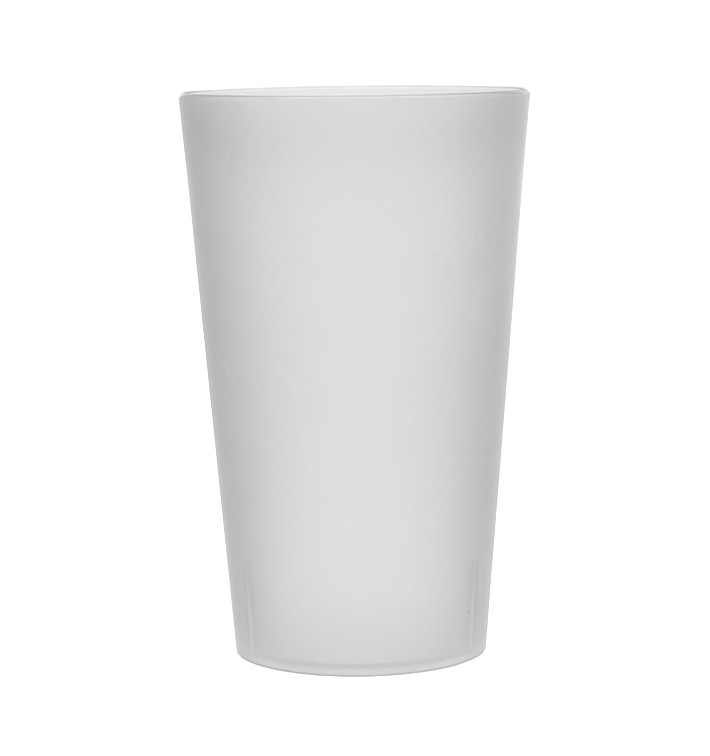 Plastic Cup PP Reusable Translucent 330ml (16 Units) 
