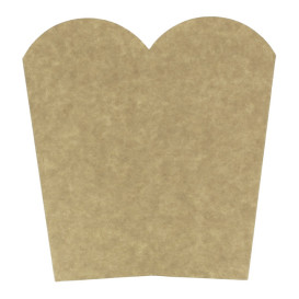 Paper Popcorn Box Small Size Kraft 45g 6,5x8,5x15cm (25 Units)