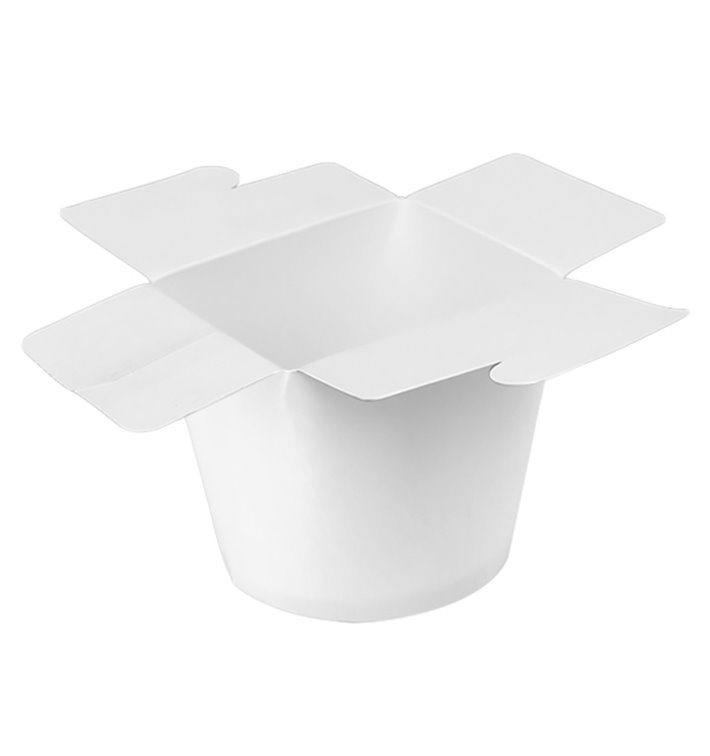 Paper Take-Out Container 100% ECO White 26Oz/780ml (50 Units)