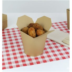 Paper Take-Out Container 100% ECO Kraft 16Oz/480ml (50 Units)