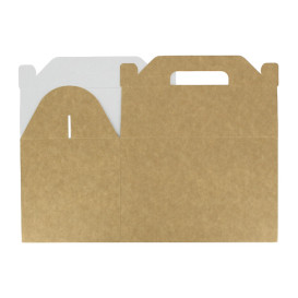 Paper Menu Box Kraft 22,5x14,5x15cm (150 Units)