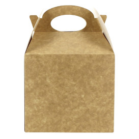 Paper Menu Box Kraft 1,31x1,31x1,15cm (25 Units) 