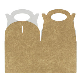 Paper Menu Box Kraft 1,31x1,31x1,15cm (250 Units)