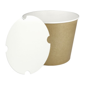 Paper Lid for Chicken Bucket 130Oz/3990ml (300 Units)