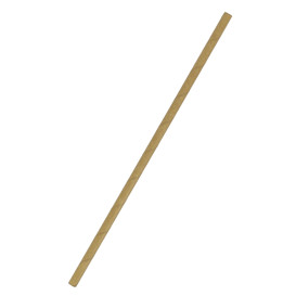 Paper Straw Straight Kraft Ø0,6cm 21cm (100 Units)