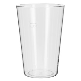 Plastic Pint Glass PS Reusable 420ml (75 Units)