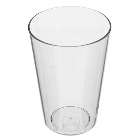 Plastic Pint Glass PS Reusable 420ml (75 Units)
