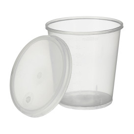 Plastic Lid PP Clear Ø4,5cm for Graduated Cup PP Clear (2000 Units)