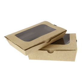 Paper Take-out Container "Premium" 21x13x3,5cm 730ml (300 Units)
