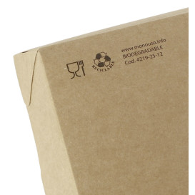 Paper Take-out Container "Premium" 21x13x3,5cm 730ml (300 Units)