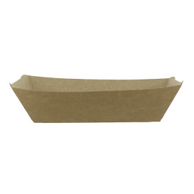 Paper Food Boat Tray Kraft-Kraft 780ml 15,5x9x5,5cm (25 Units) 