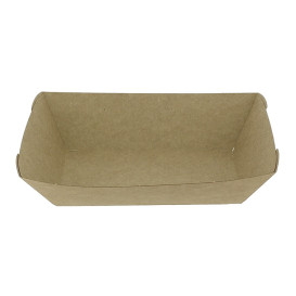 Paper Food Boat Tray Kraft-Kraft 780ml 15,5x9x5,5cm (25 Units) 