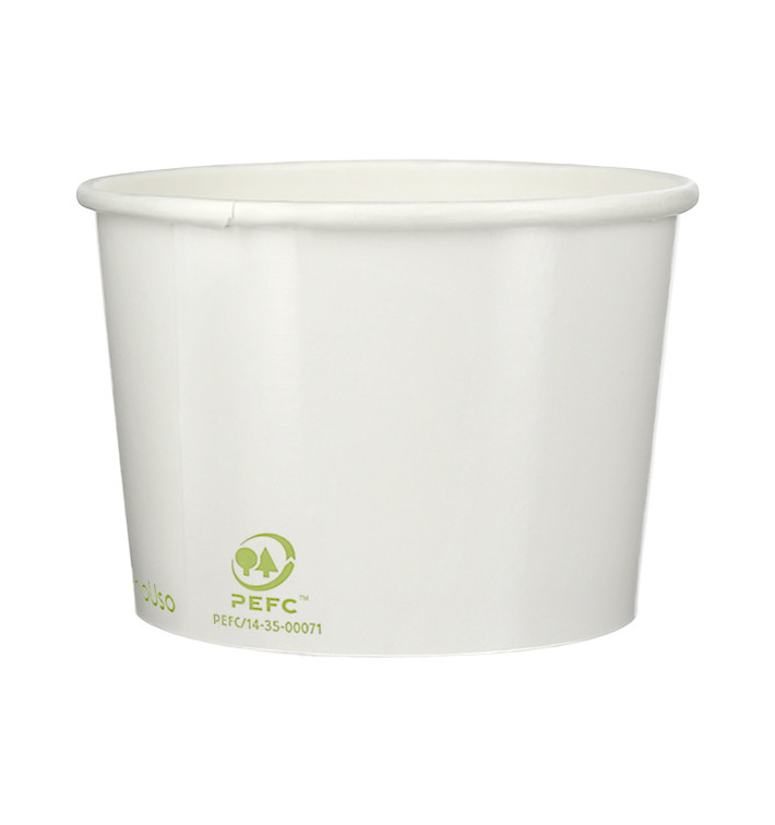 Paper Ice Cream Container Eco-Friendly 260ml (55 Units)