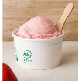 Paper Ice Cream Container Eco-Friendly 100ml (2600 Units)