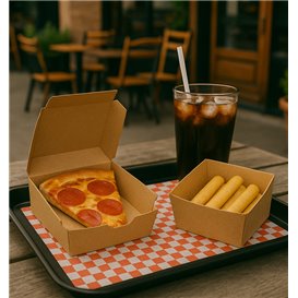 Paper Food Wrap Grease-Proof “Vichy” Red 31x35cm (1000 Units) 