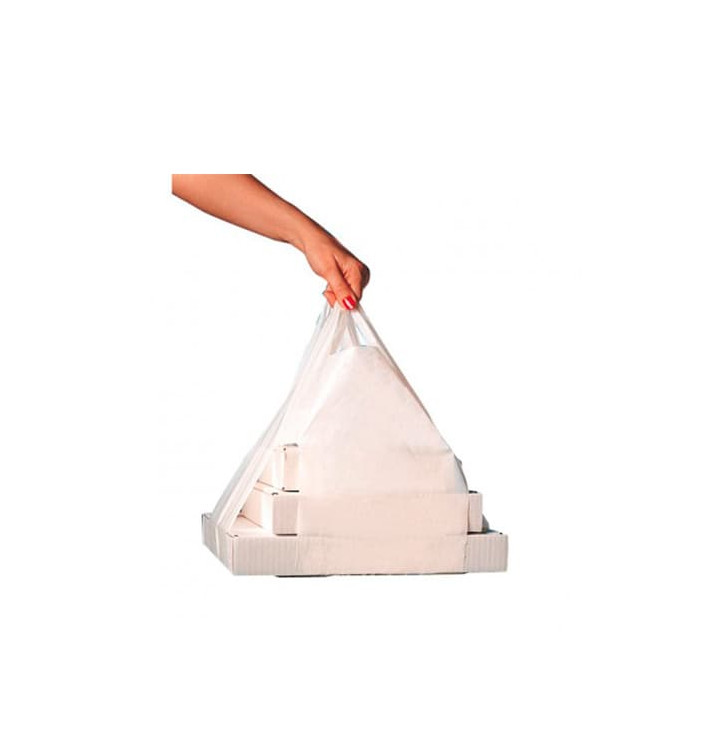 Plastic T-Shirt Bag for Pizza Boxes 50/26*60cm 
