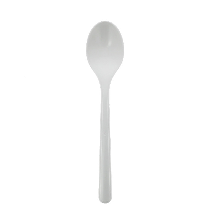 Reusable Teaspoon PP Mineral "Hercules" White 130mm (1.000 Units)