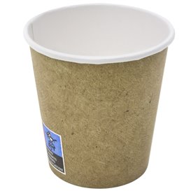Paper Cup Kraft 4Oz/120ml Ø6,2cm (80 Units) 