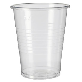 Transparent PP Cup 240ml + Travel Cross Lid PS Ø7,4cm (1.000 Units)