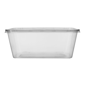 Plastic Container and Plastic Lid PP Rectangular Shape 1.000ml (300 Units)