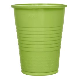 Plastic Cup PS Lime Green 200ml Ø7cm (50 Units) 