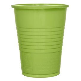 Plastic Cup PS Lime Green 200ml Ø7cm (50 Units) 