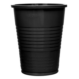 Plastic Cup PS Black 200ml Ø7cm (1.500 Units)