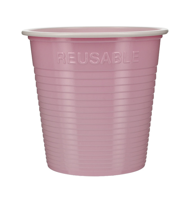 Reusable Economy Shot PS Bicolour Pink 230ml (30 Units) 