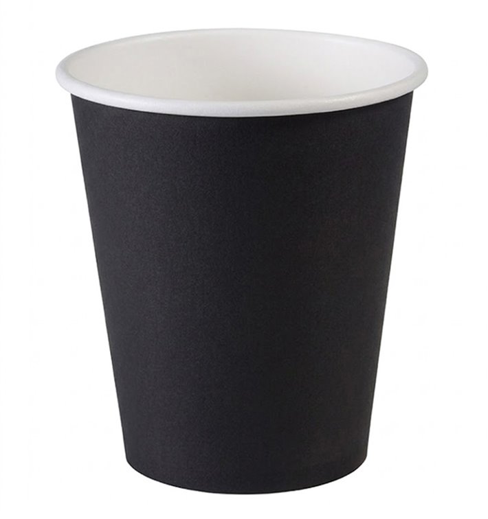 Plastic-Free Paper Cup 9 Oz/250ml "Colors" Yellow Ø8,0cm (300 Units)