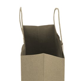 Paper Bag with Handles Kraft 100g/m² 25+11x31cm (25 Units) 