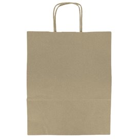 Paper Bag with Handles Kraft 100g/m² 25+11x31cm (25 Units) 