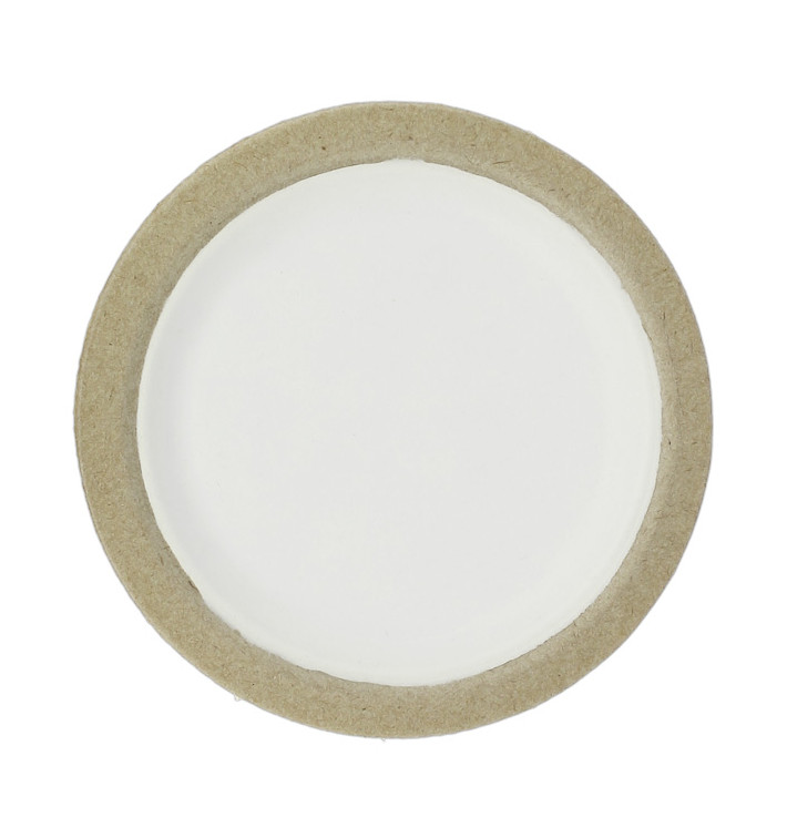 Biodegradable Bagasse Plate White Ø17,5cm (10 Units)