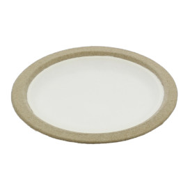 Biodegradable Bagasse Plate White Ø17,5cm (10 Units)