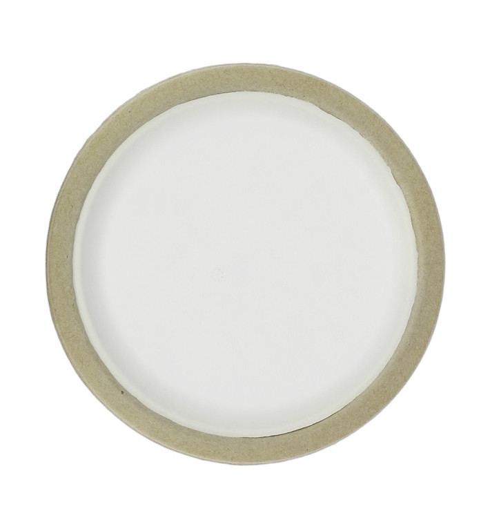 Biodegradable Bagasse Plate White Ø22,5cm (10 Units)