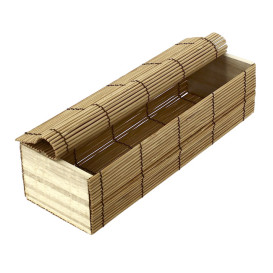 Bamboo Sushi Container 23x8x6cm (24 Units)