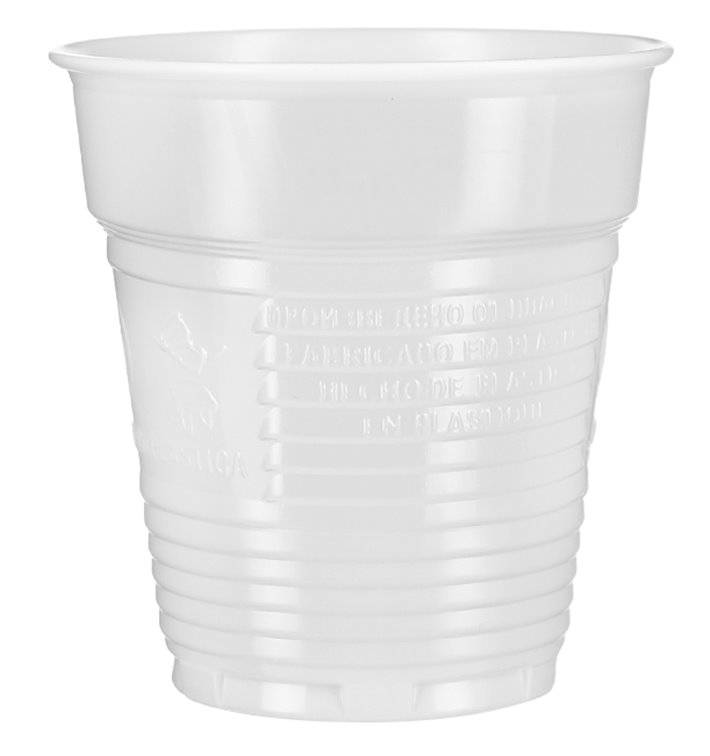 Plastic Cup PS Vending White 166ml Ø7,0cm (100 Units)  