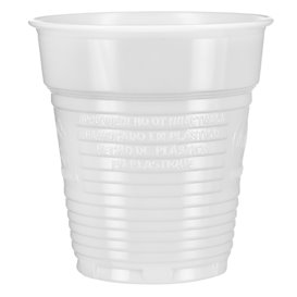 Plastic Cup PS Vending White 166ml Ø7,0cm (100 Units)  