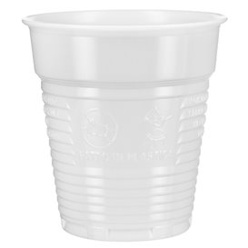 Plastic Cup PS Vending White 166ml Ø7,0cm (100 Units)  