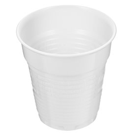 Plastic Cup PS Vending White 166ml Ø7,0cm (100 Units)  