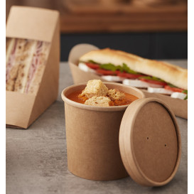 Kraft Carton Pot 12Oz/350ml Ø9cm (25 Units)