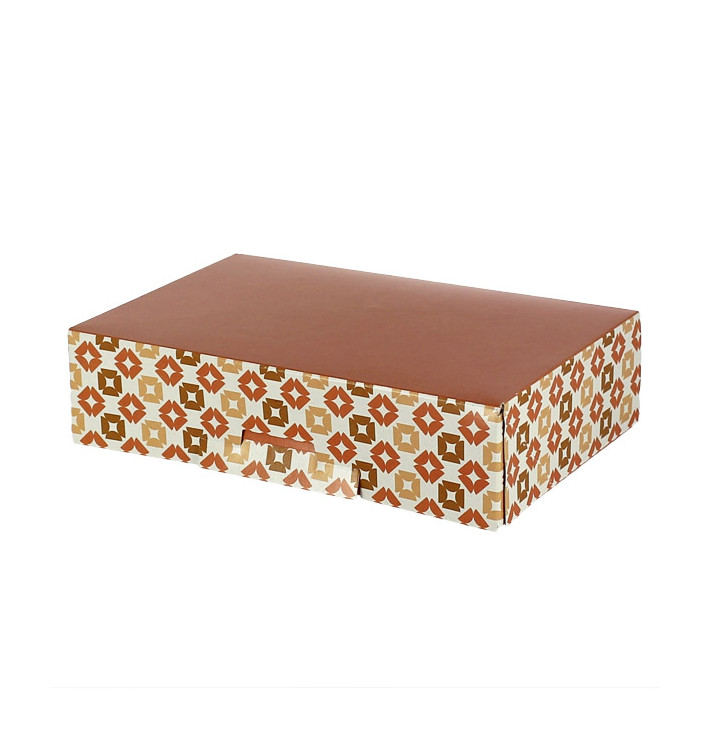 Box for Chocolates and Sweets Coral 19,5x13,5x5,3cm (600 Units)